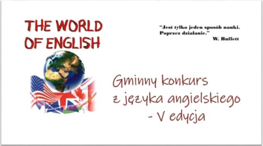 Baner „THE WORLD OF ENGLISH” rozstrzygnięta !